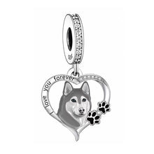 Husky 'I love you forever' Charm - Sparks Charms