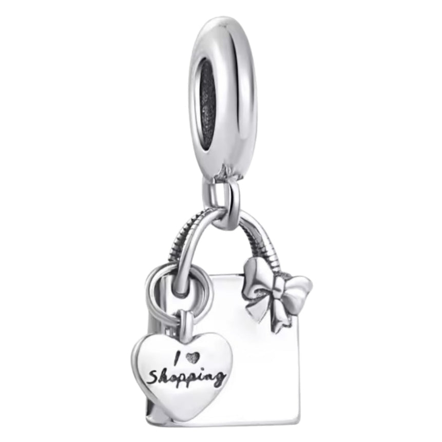 'I love shopping' Handbag Charm - Sparks Charms