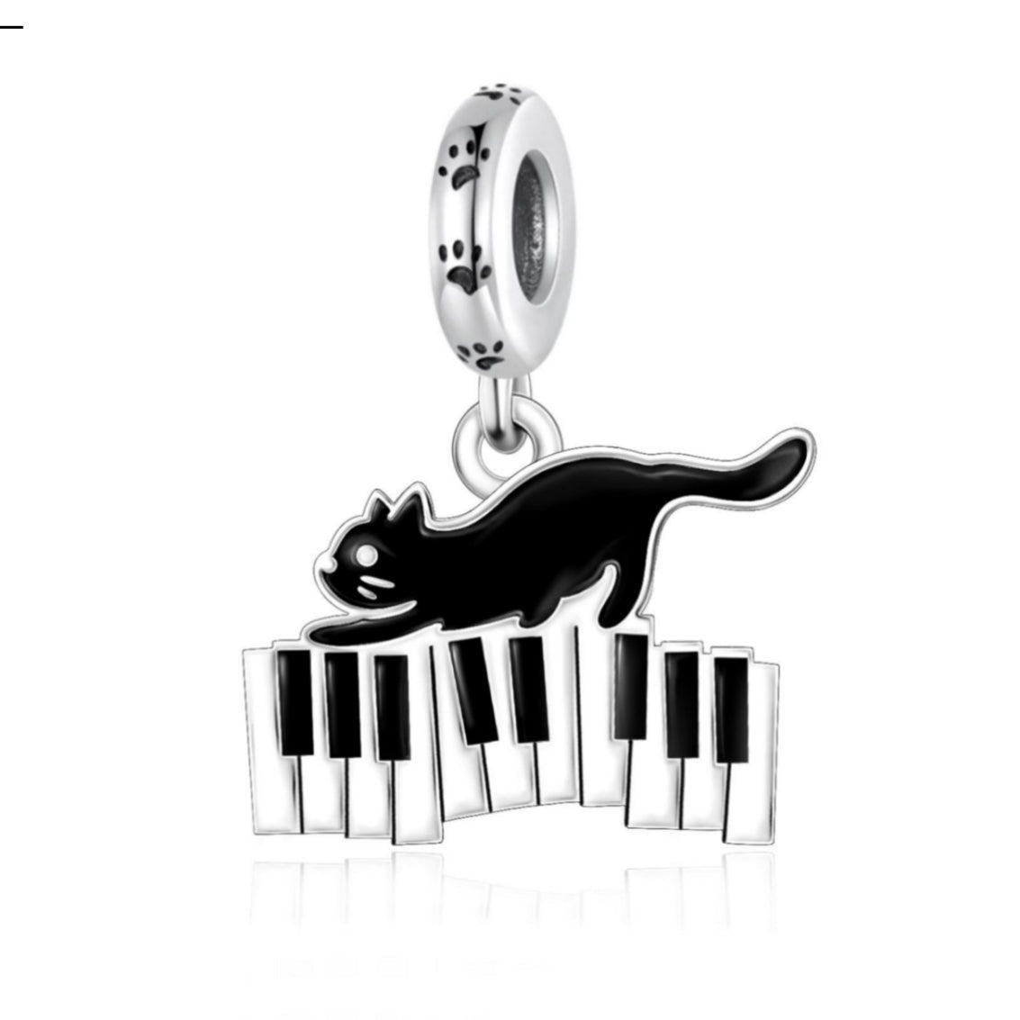 Keyboard Piano Cat Charm - Sparks Charms