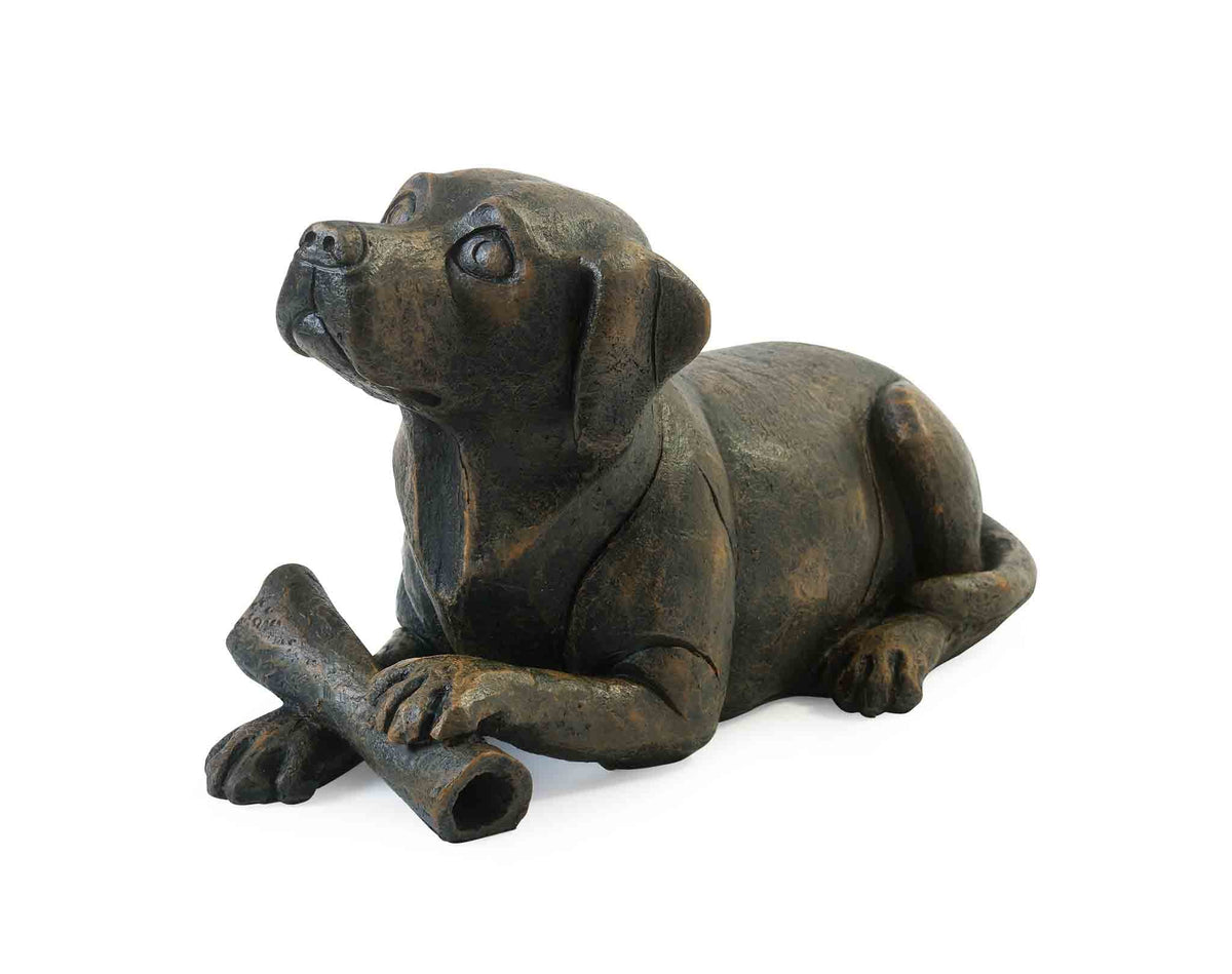 Labrador with Bone Urn - Sparks Charms