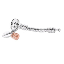 Leaf Barrel Charm Bracelet Extender - Sparks Charms