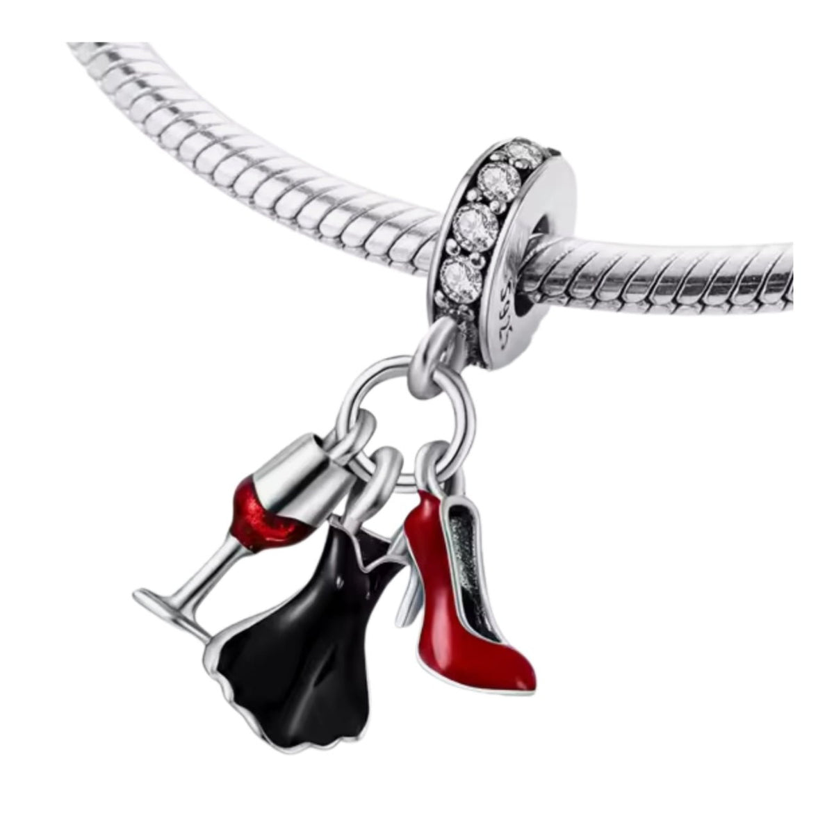 Little Black Dress Party Night Out Charm - Sparks Charms