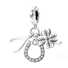 Lucky Wishbone & Shamrock Charm - Sparks Charms
