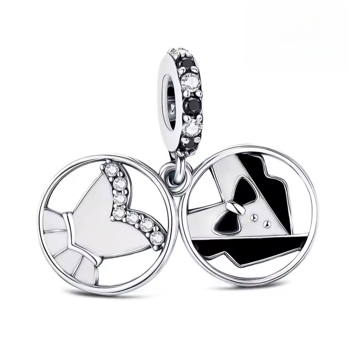 Mr & Mrs Marriage Wedding Charm - Sparks Charms