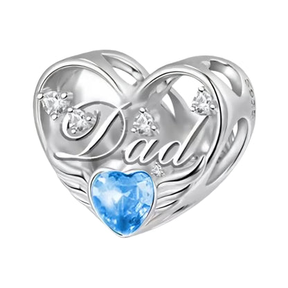 Mum Dad Grandma Grandad Memorial Bead Charm - Sparks Charms
