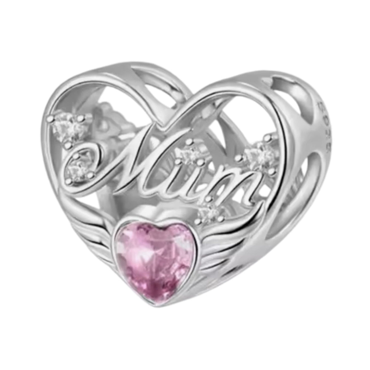 Mum Dad Grandma Grandad Memorial Bead Charm - Sparks Charms