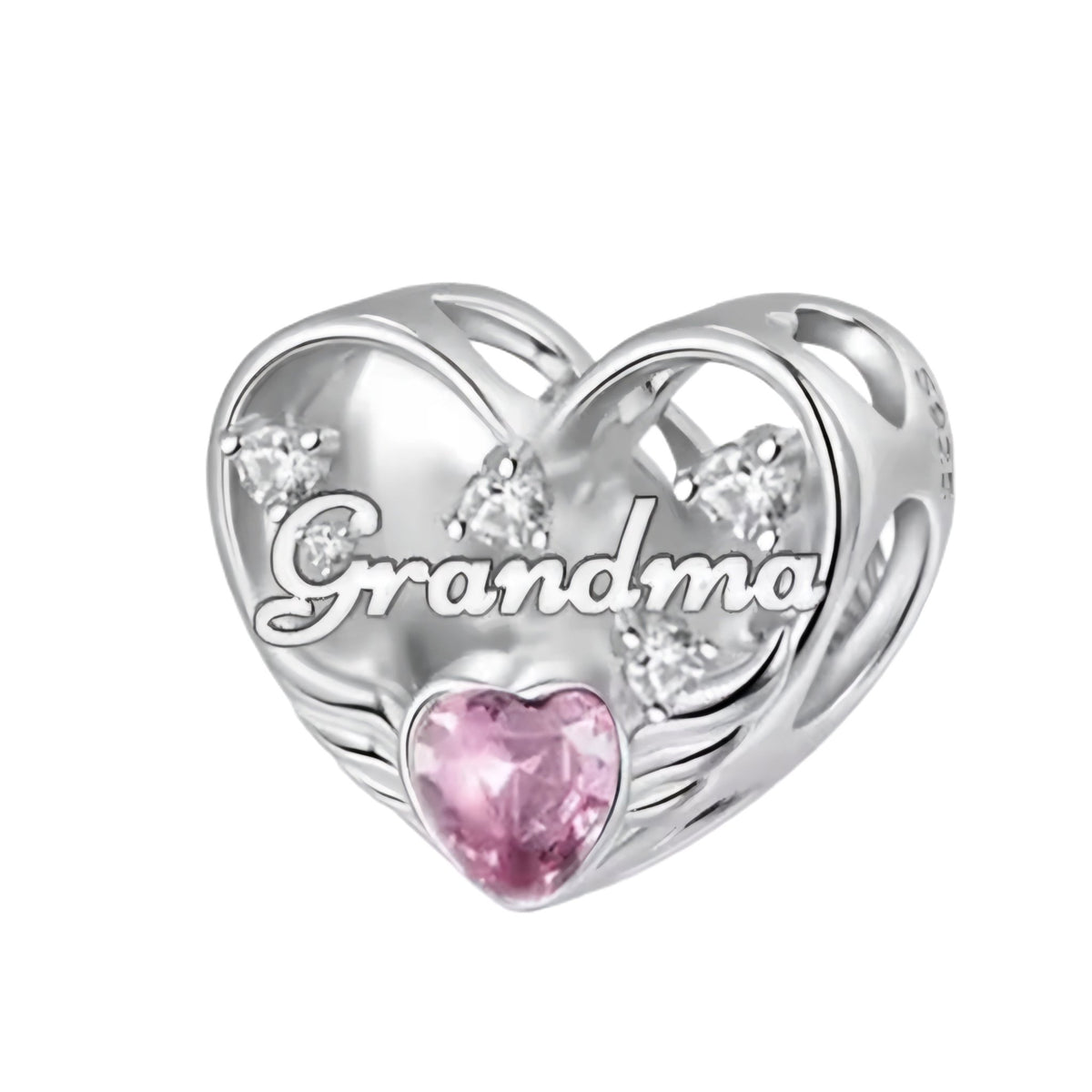 Mum Dad Grandma Grandad Memorial Bead Charm - Sparks Charms