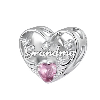 Mum Dad Grandma Grandad Memorial Bead Charm - Sparks Charms
