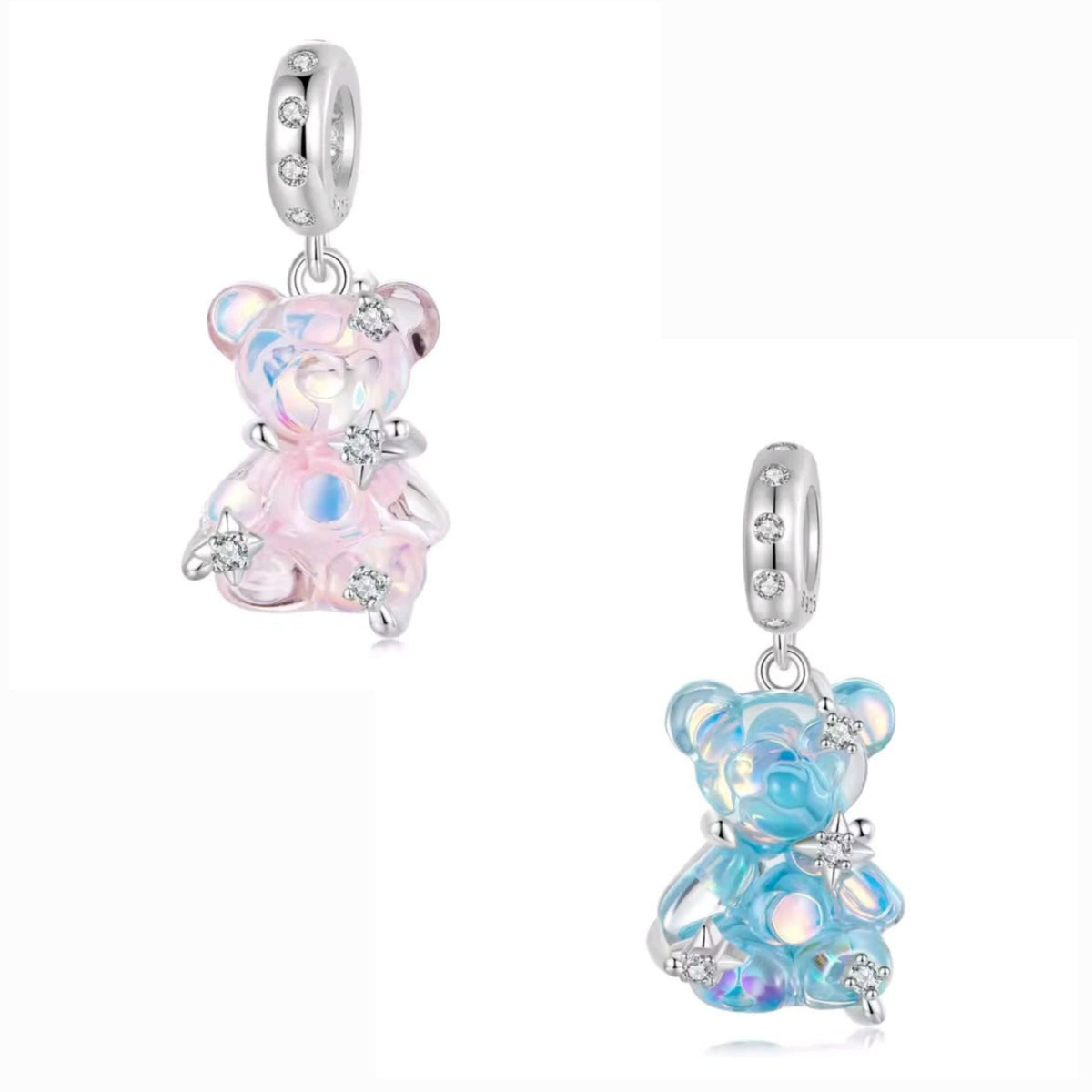 New Baby Girl Boy Resin Teddy Charm - Sparks Charms