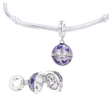 Opening Butterfly with Sparkling Heart Gem Charm - Sparks Charms