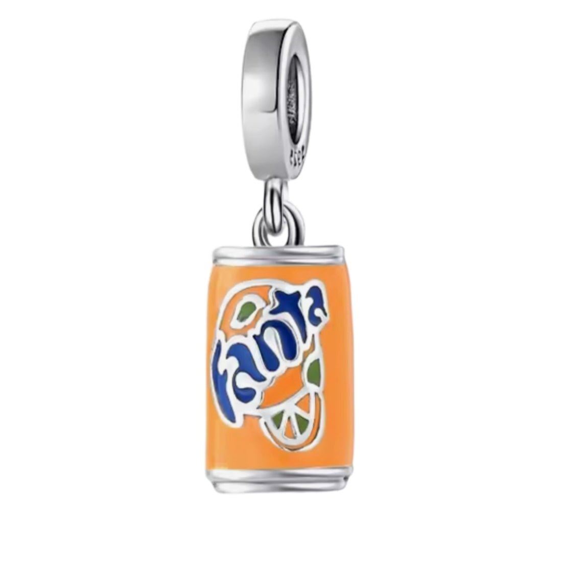 Orange Fanta Can Charm - Sparks Charms