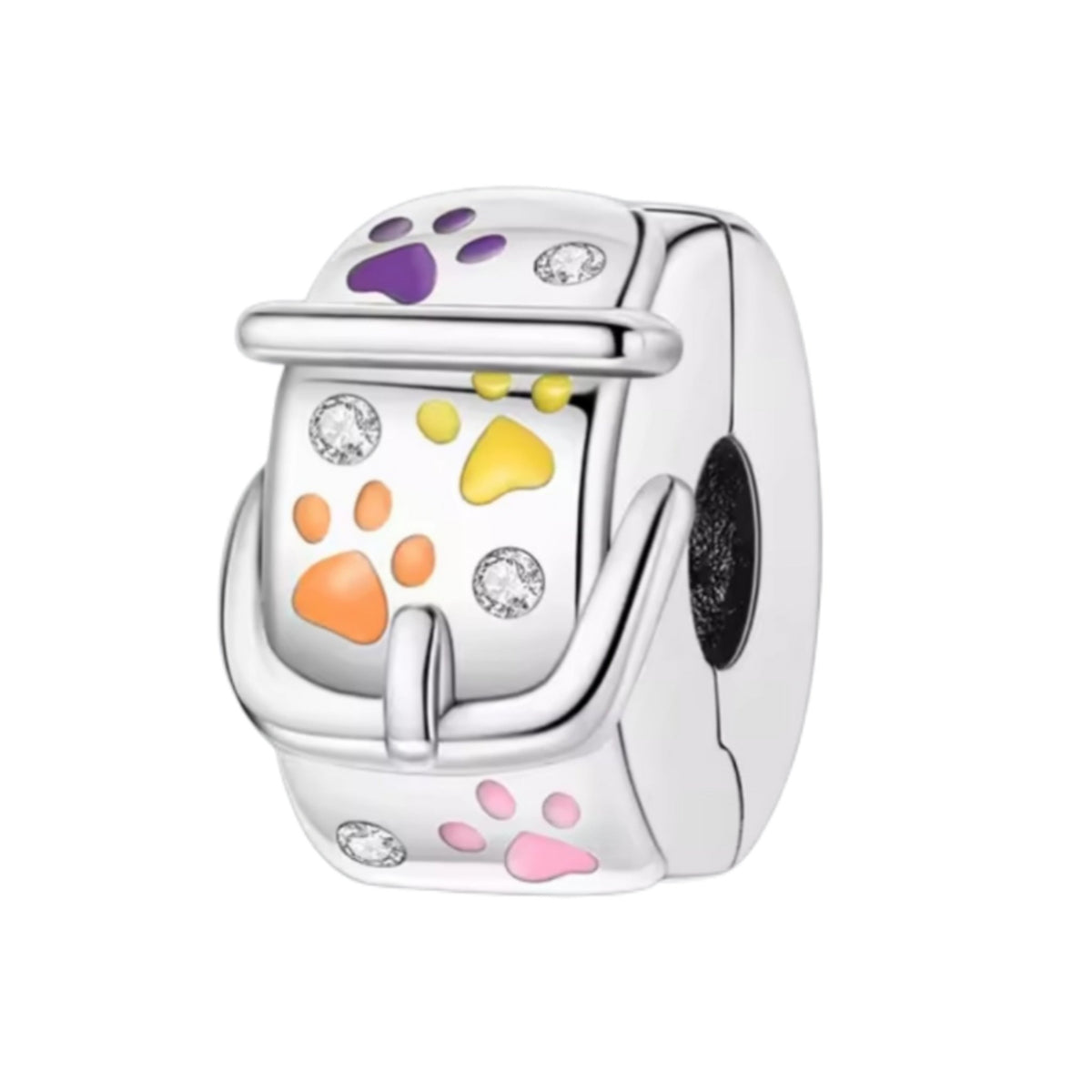 Paw Print Clip on Spacer Charm - Sparks Charms