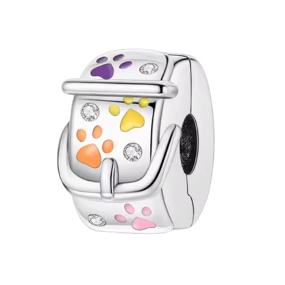 Paw Print Clip on Spacer Charm - Sparks Charms
