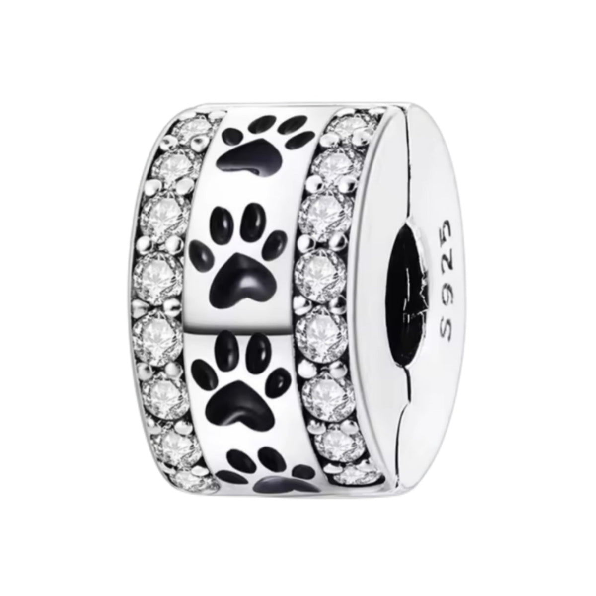 Paw Print Clip on Spacer Charm - Sparks Charms