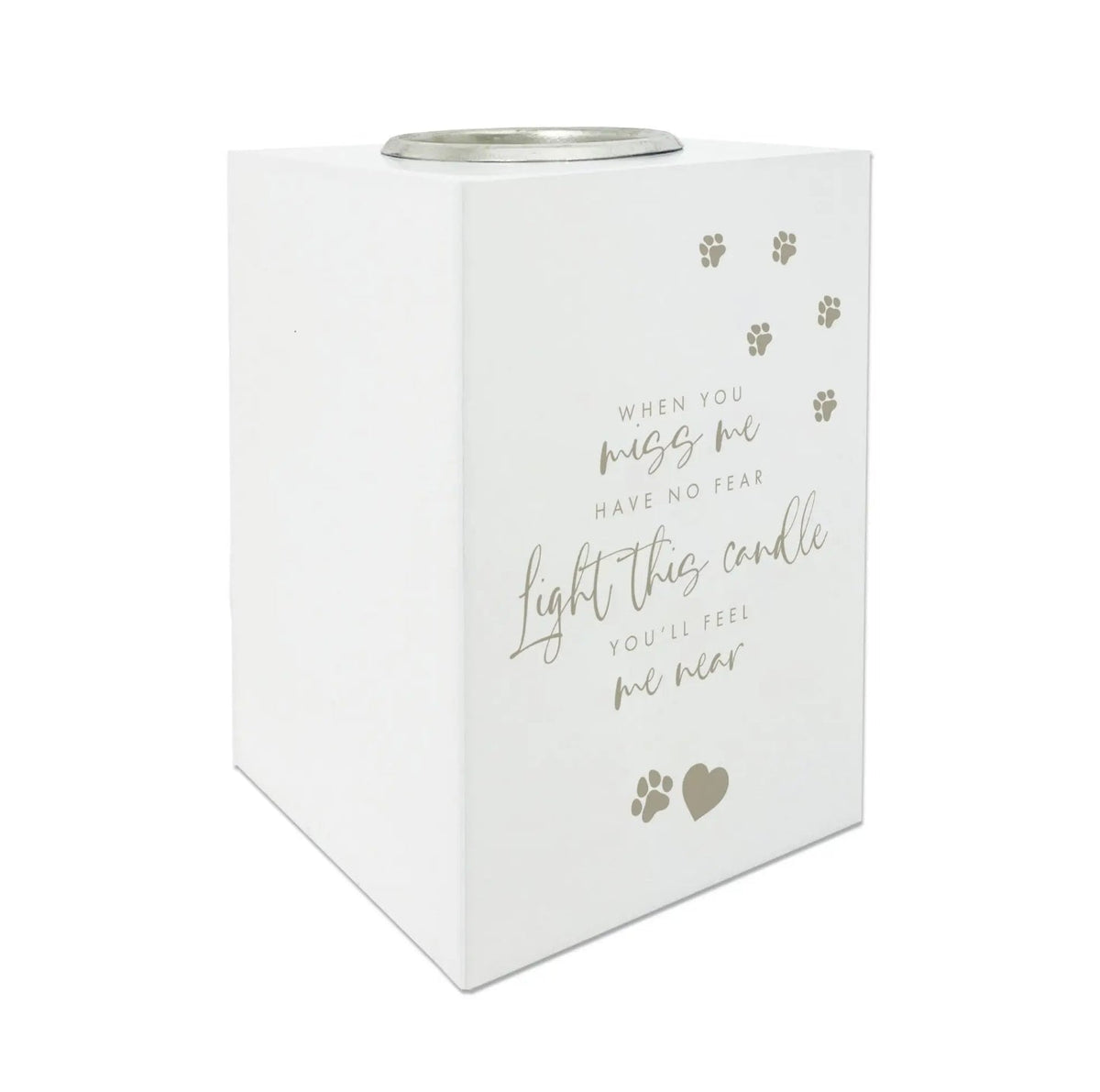 Pet Memorial Tea Candle Holder - Sparks Charms