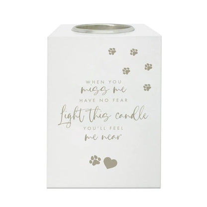 Pet Memorial Tea Candle Holder - Sparks Charms