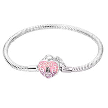 Pink Locket Heart Charm Bracelet - Sparks Charms