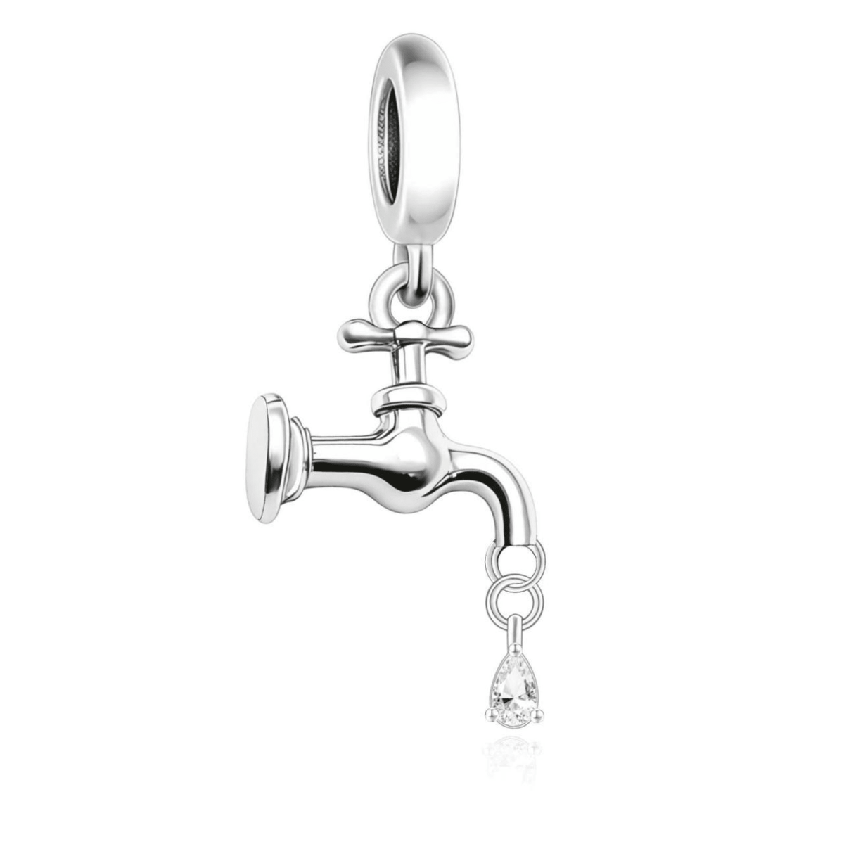 Plumber Tap Water Droplet Charm - Sparks Charms