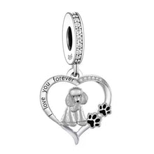 Poodle 'I love you forever' Charm - Sparks Charms