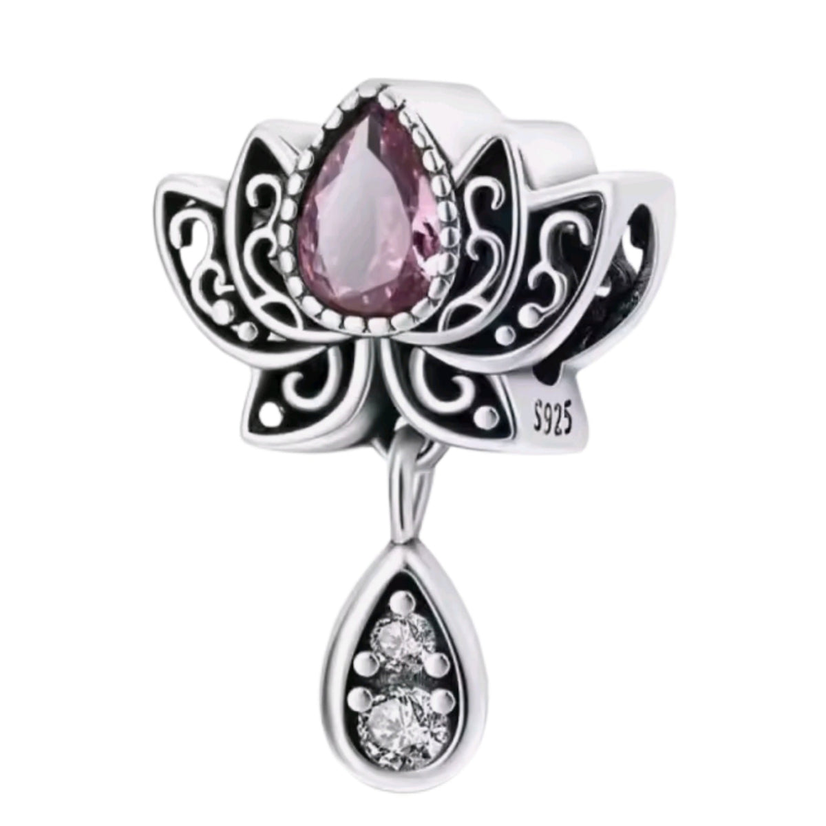 Purple Lotus Charm - Sparks Charms