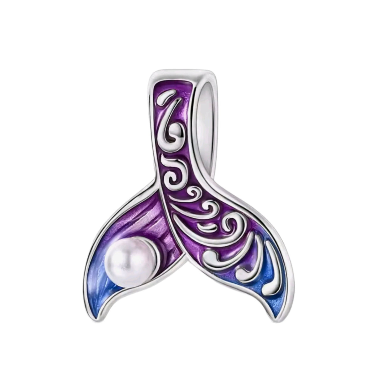 Purple Mermaids Tail Charm - Sparks Charms