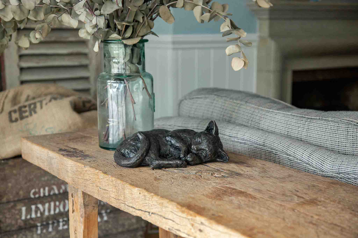 Resting Cat Urn - Sparks Charms