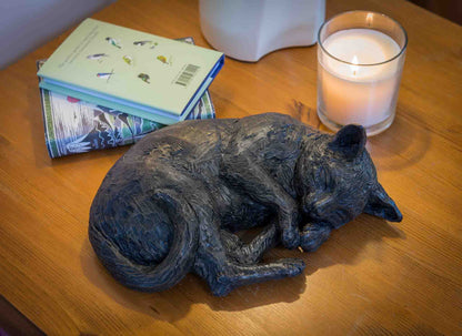 Resting Cat Urn - Sparks Charms