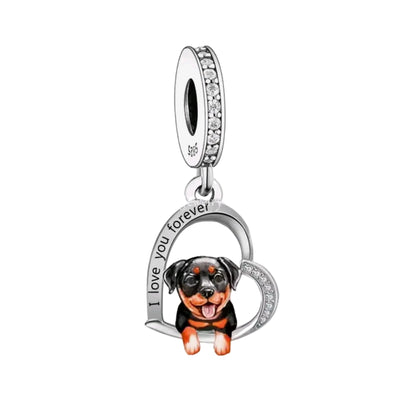 Rottweiler 'I love you forever' Charm - Sparks Charms