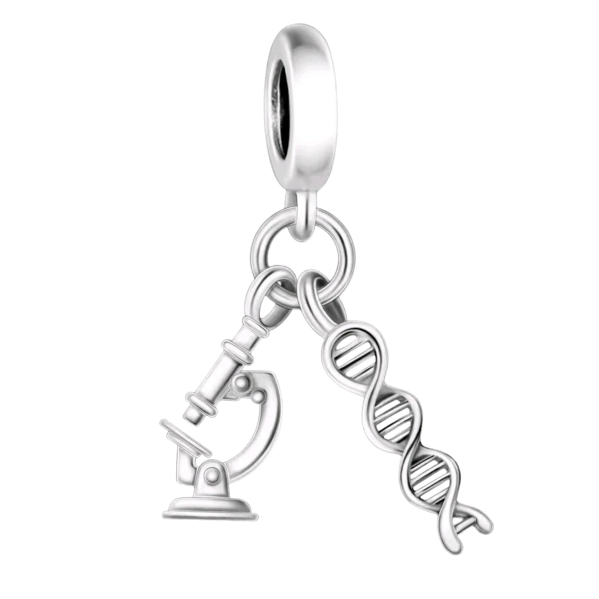 Science & Biology Genetics DNA Microscope Charm - Sparks Charms