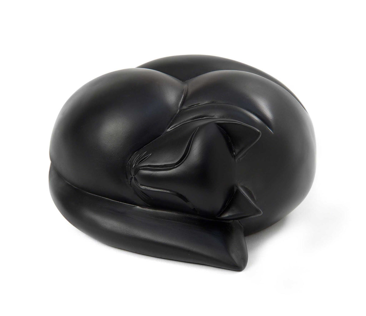 Sleeping Cat Urn - Black - Sparks Charms