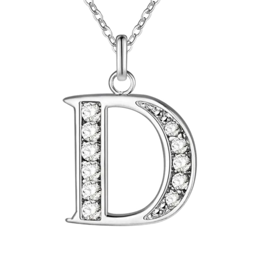 Sparkling A - Z Necklace in Gift Box - Sparks Charms