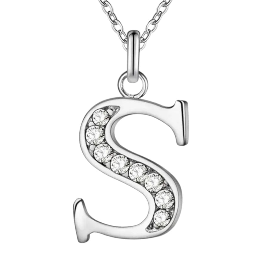 Sparkling A - Z Necklace in Gift Box - Sparks Charms