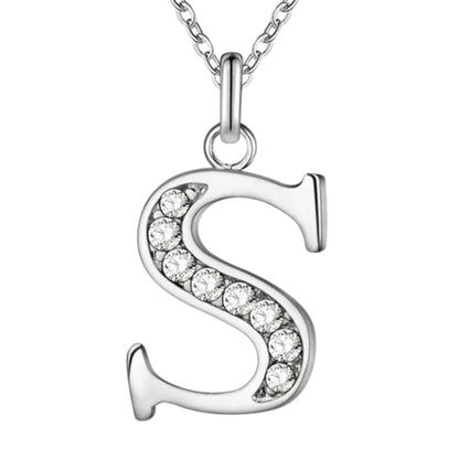 Sparkling A - Z Necklace in Gift Box - Sparks Charms