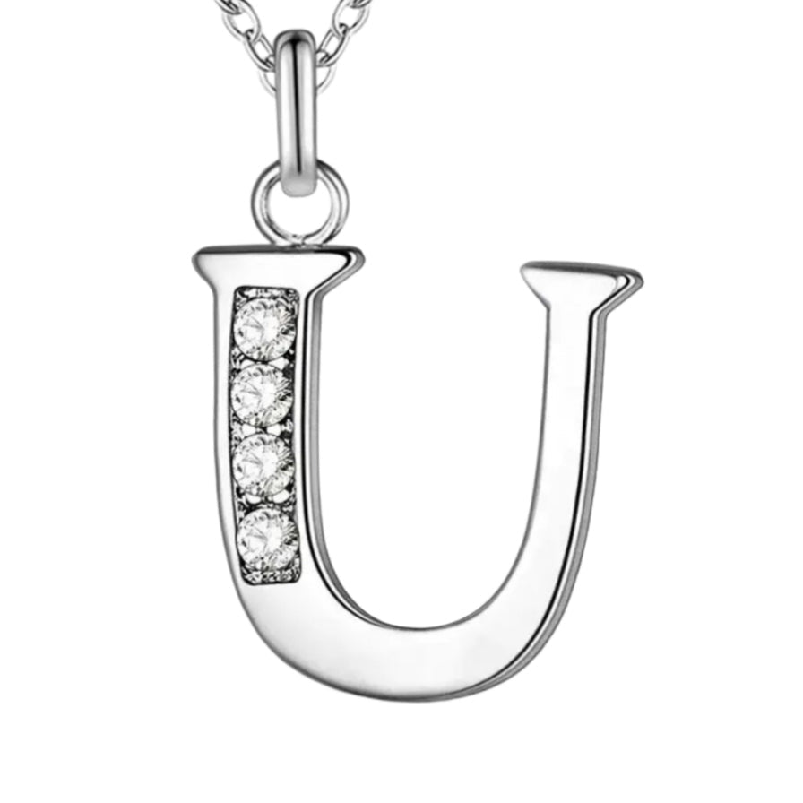 Sparkling A - Z Necklace in Gift Box - Sparks Charms