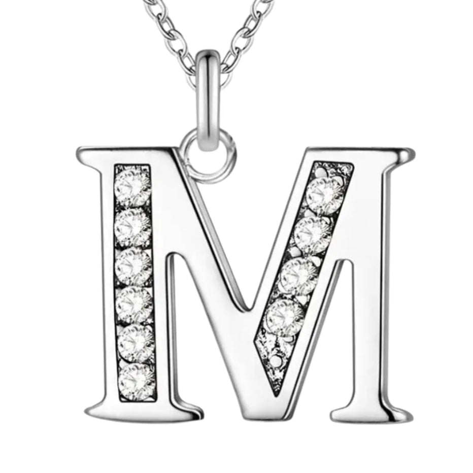 Sparkling A - Z Necklace in Gift Box - Sparks Charms