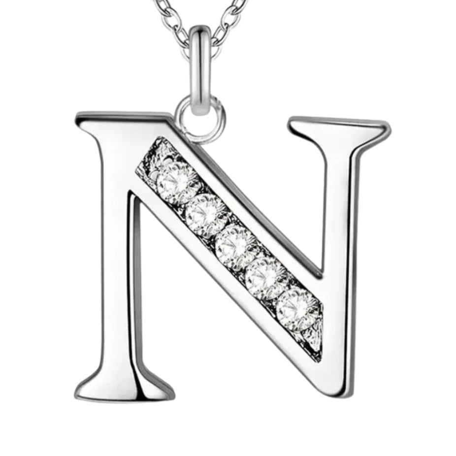 Sparkling A - Z Necklace in Gift Box - Sparks Charms