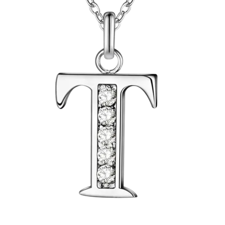 Sparkling A - Z Necklace in Gift Box - Sparks Charms