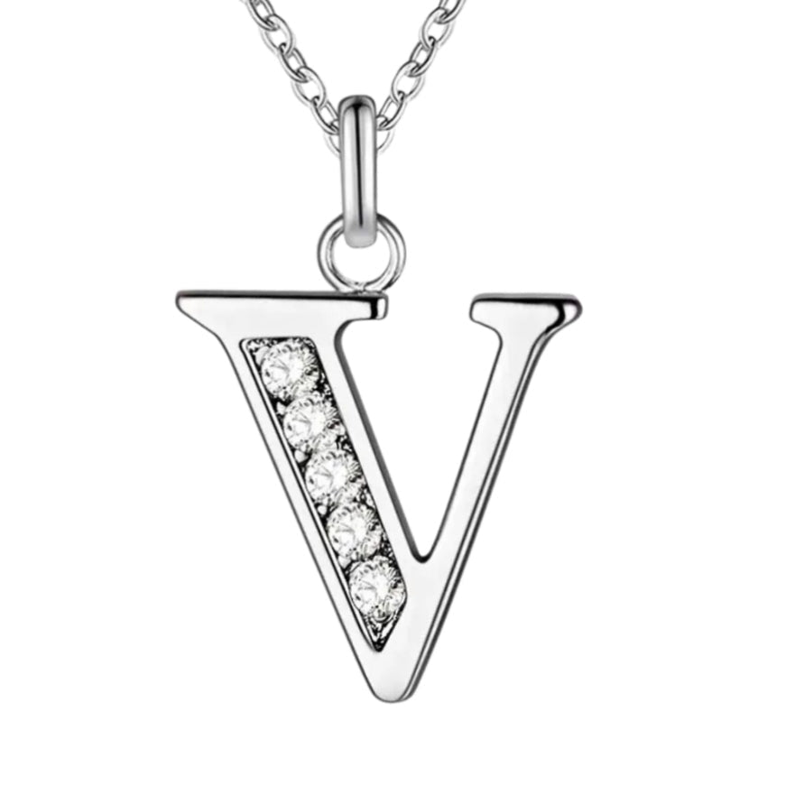 Sparkling A - Z Necklace in Gift Box - Sparks Charms