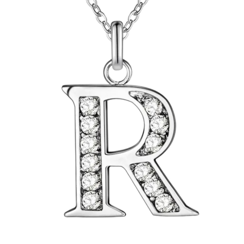 Sparkling A - Z Necklace in Gift Box - Sparks Charms