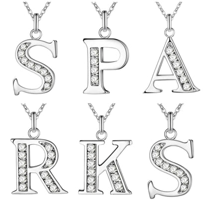 Sparkling A - Z Necklace in Gift Box - Sparks Charms