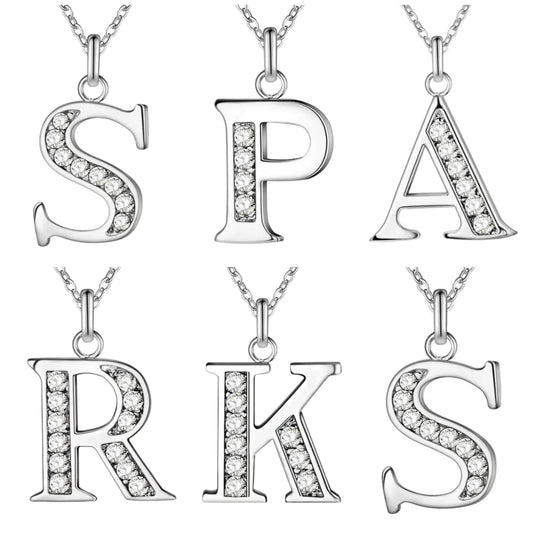 Sparkling A - Z Necklace in Gift Box - Sparks Charms