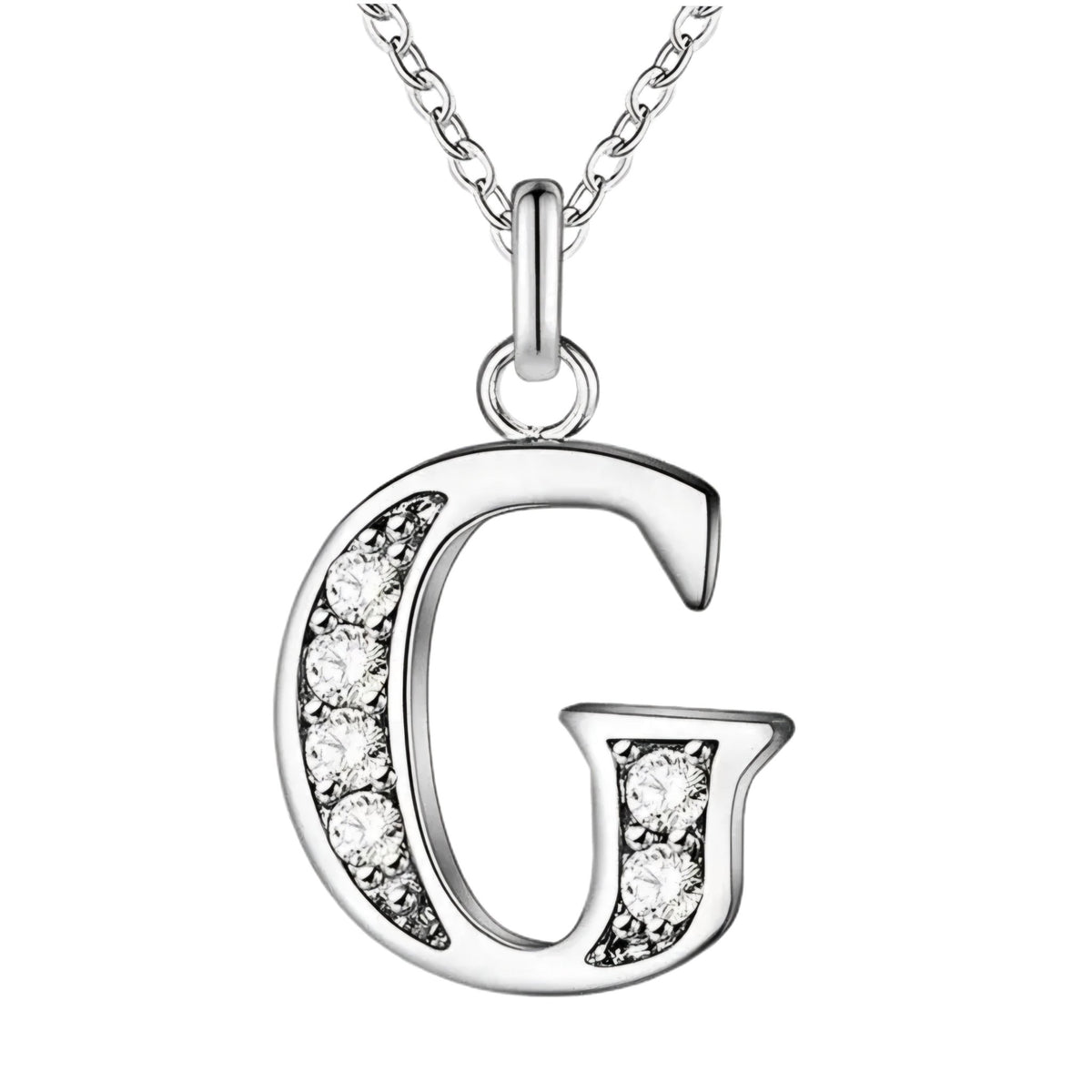 Sparkling A - Z Necklace in Gift Box - Sparks Charms