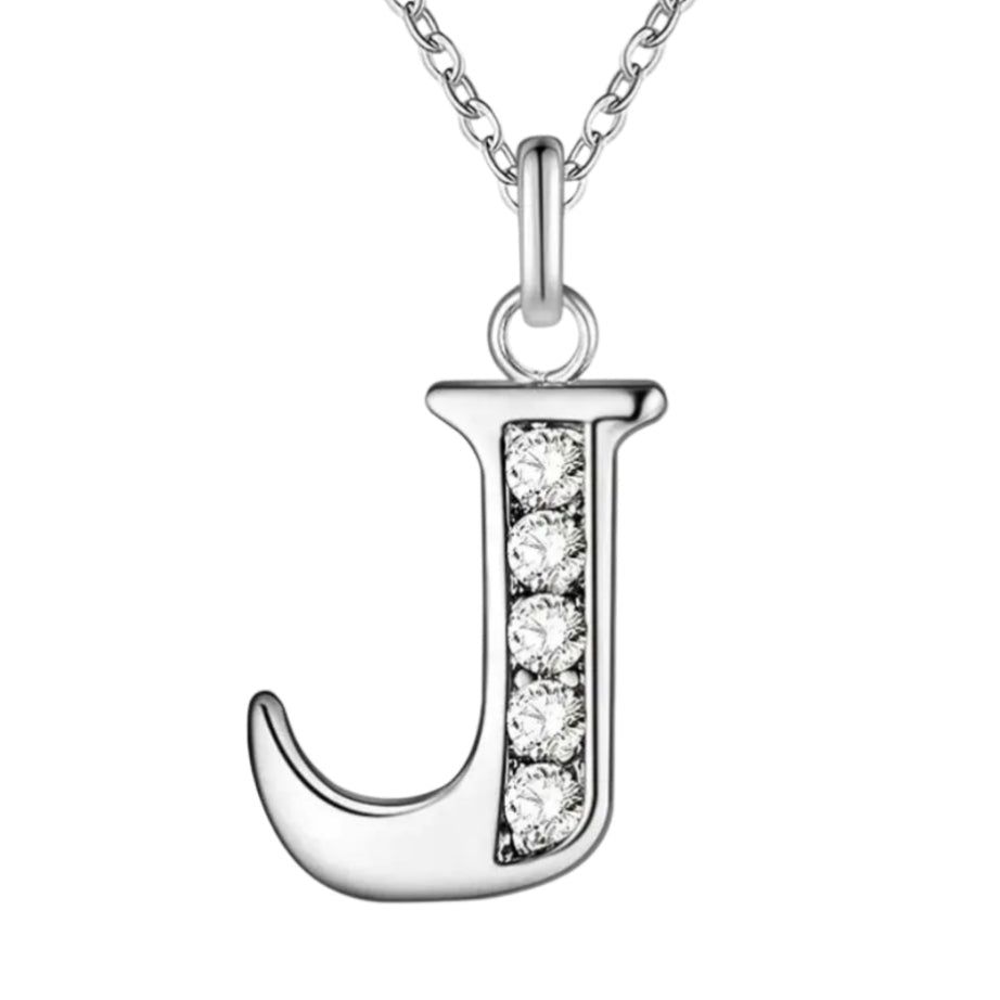 Sparkling A - Z Necklace in Gift Box - Sparks Charms