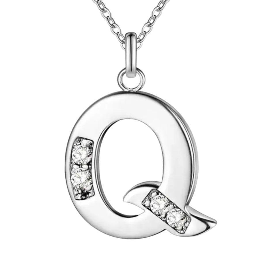 Sparkling A - Z Necklace in Gift Box - Sparks Charms