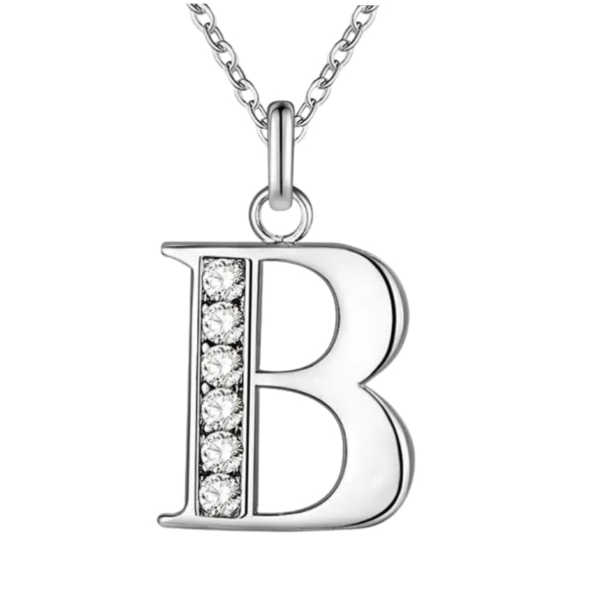 Sparkling A - Z Necklace in Gift Box - Sparks Charms