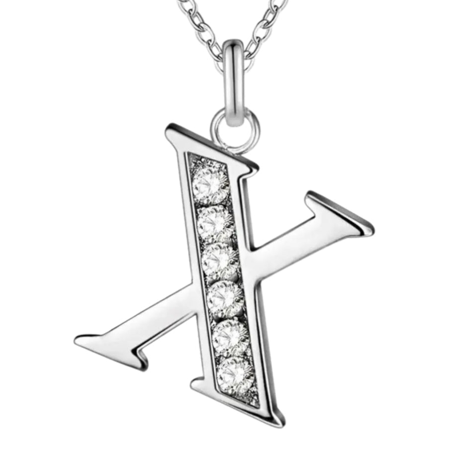 Sparkling A - Z Necklace in Gift Box - Sparks Charms