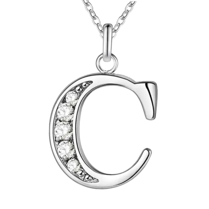 Sparkling A - Z Necklace in Gift Box - Sparks Charms