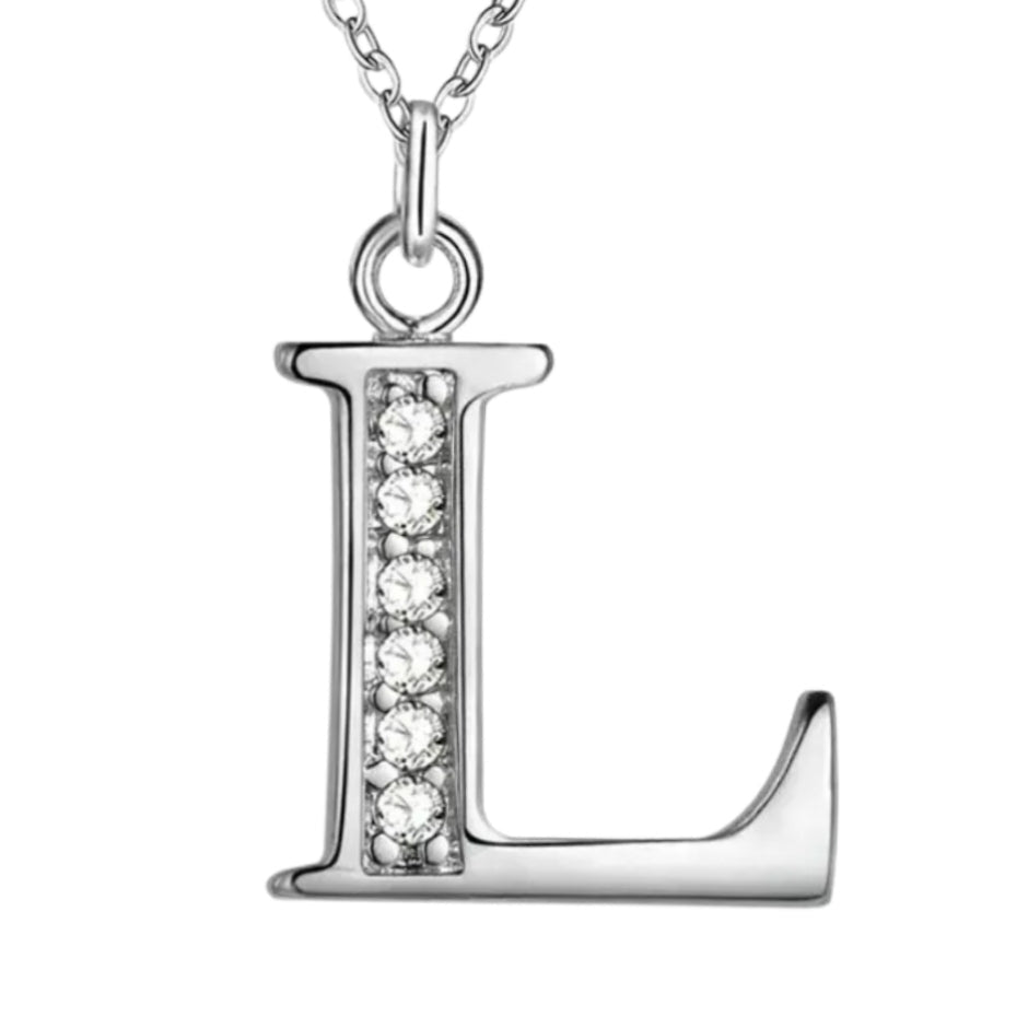 Sparkling A - Z Necklace in Gift Box - Sparks Charms