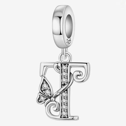 Sparkling Butterfly A - Z Letter Charm - Sparks Charms