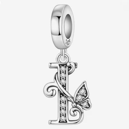 Sparkling Butterfly A - Z Letter Charm - Sparks Charms
